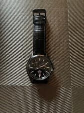 ORIENT Analog Chronograph Skeleton Watch Black