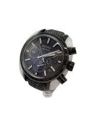 Seiko Solar Watch Analog Black Gray Model 5X53-0AW0 Used