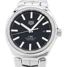 Tag Heuer Link Date WBC2110 BA0603 WBC2110 Box and  See-through back Black