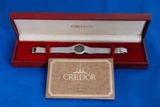 Wristwatch SEIKO Credor 5A70-0260 Stainless Steel Ladies Quartz 25mm Used