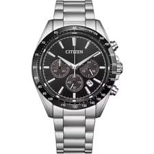 CITIZEN Eco-Drive CA4764-57E Chronograph Men's Watch Black Dial SS