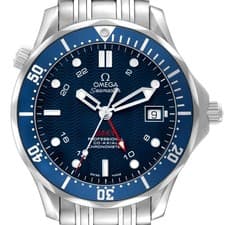 Omega Seamaster Diver 300M GMT Steel Mens Watch 2535.80.00 Card