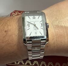 Rare Baume & Mercier Hampton Diamond Mens Automatic Date Exhibition Large Watch