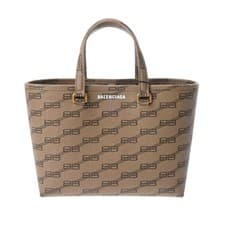 Used BALENCIAGA 702699 Ladies Handbag Brown PVC from JAPAN