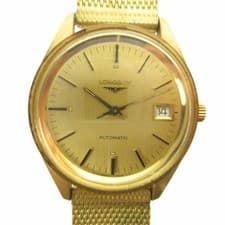 Used LONGINES AUTOMATIC watch winding calendar date gold color men's