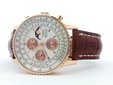 Breitling Navitimer Olympus Chronograph 18kt Rose Gold 43MM Cream Dial H19340