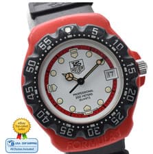 [NEAR MINT] TAG Heuer Formula 1 385.513/1 Red White Quartz Men's Watch JAPAN