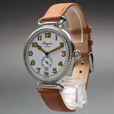 Longines Heritage 1918 L2.309 Auto 38mm Diamond 1.0ct Full Set Box Papers