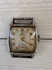 Seiko 1940s Vintage Rectangular Hand-winding Watch Re 26 Junk used SA410