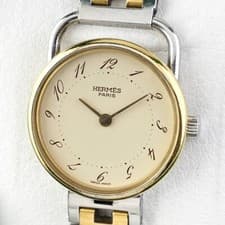 Hermes Arceau Ladies Bracelet Gold/Silver Stainless Steel Watch W/W87