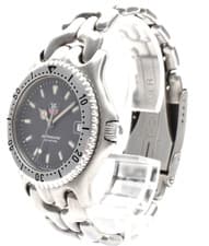 Vintage TAG HEUER Professional WG1113-0 Gray Dial Date Qz Men's Watch JAPAN