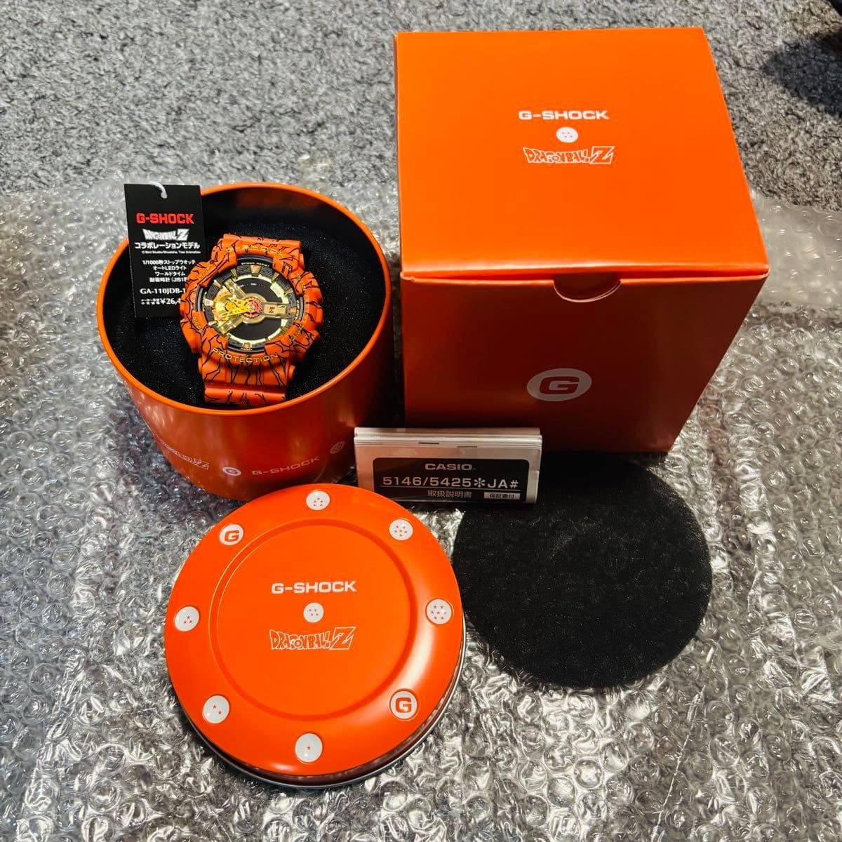 CASIO G-SHOCK Dragon Ball Z GA-110JDB-1A4JR Watch Limited Japan Rare Unused