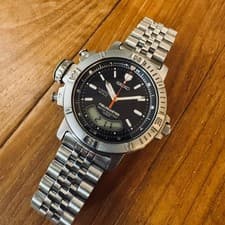 Seiko H8016040 Field Master Digital Analog Watch Quartz 42mm Mens Vintage