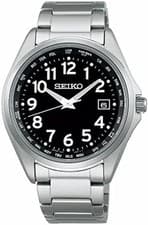 Seiko Selection SBTM329 Black Dial Titanium Solar Atomic Radio Men Watch F/S NEW