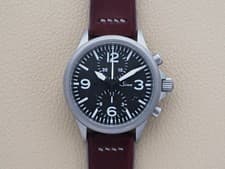 Sinn 756 Steel Chronograph 40mm Black Dial Unworn Very Good Condition