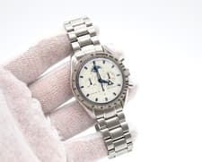 Omega Speedmaster Professional Moonphase Watc3575.20.00 White Dial 1866 42mm