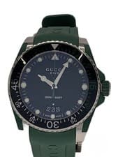 GUCCI DIVE Quartz YA136310 Men's Watch From Japan G0413