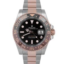 2019 PAPERS Rolex GMT-Master II ROOT BEER Two-Tone 18K Gold 40mm 126711 CHNR BOX