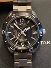 Orient Star Diver Men's Automatic Watch Open Heart Manual Winding 205cm