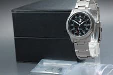 Vintage Near MINT 7S26-02J0 Black Day/Date Automatic Men's Watch From JAPAN