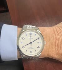 TUDOR 1926 41mm  M91650-0005 Opaline Dial with Blue Numerals and Indices