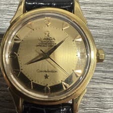 Omega Constellation PIE PAN , 18K YELLOW Gold Case 34 mm Running
