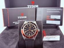 2025 Tudor Black Bay 58 GMT 7939G1A0NRU 39mm Black and Red Bezel Box Papers