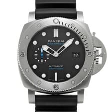 PANERAI Submersible Quarantaquattro PAM01229 Black Men's Used Watch #4117