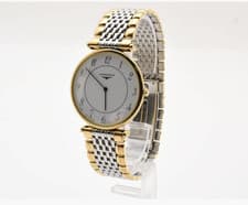 Vintage 【MINT】 Longines L4.635.2 Round Gold Quartz Men's Watch From JAPAN