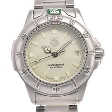 TAG HEUER 4000 Professional 200m 999.713K Date SS Quartz Boy's Watch C#145973