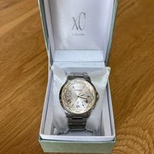 Citizen XC CB102054P Radio Solar Watch Champagne Bubble Happy Flight