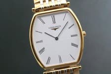 [Near MINT] Longines Grand Classic L4.705.2 Gold White Dial Quartz Men's Watch