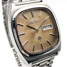 Seiko Grand Quartz Twin Quartz Mens Watch 34.5mm wrist 17cm