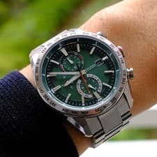 Citizen Attesa AT8181 63W World Time Solar Titanium 42mm Mens wrist 17cm