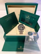 Rolex Submariner 126610LN Silver Oyster Bracelet with Black Bezel