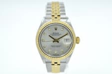 Rolex Lady-Datejust 28mm 279173 silver diamond dial 2019 with box and papers
