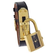 Hermes Kelly Watch Quartz Watch Black ◯Z 196584