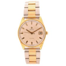 Vintage 34.5mm 1966 Omega 166.041 Men's Automatic Wristwatch Swiss Gold Plated