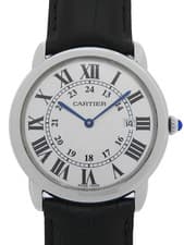 Cartier Ronde Solo LM Quartz Watch W6700255 36mm Silver Dial