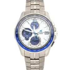 Casio Oceanus OCW-S7000D Manta Slim Case Bluetooth Watch  Blue Japan Chronograph