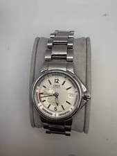 oris 7496 Men’s Automatic Small Seconds Watch Day Date Stainless Steel