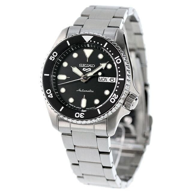 Seiko 5 Sports SBSA225 Automatic Black Dial Stainless Steel Watch