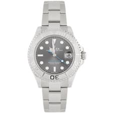 Rolex Yacht-Master 37 Stainless Steel Rhodium Gray Dial 37mm 268622 Full Set