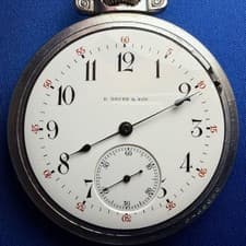 Gruen & Son High-Grade German Movement Pocket Watch Vintage