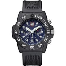 Luminox Men's Watch Navy Seal Chronograph Blue Dial Black Rubber Strap 3583