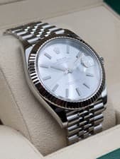 2021 Rolex Datejust 126334 41mm Silver Dial 18k Gold Steel Jubilee B&P Both Tags