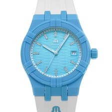 Maurice Lacroix Icon #Tide AI2008-AAAA1-3A0-0 Light Blue / Diamond Case #W2953