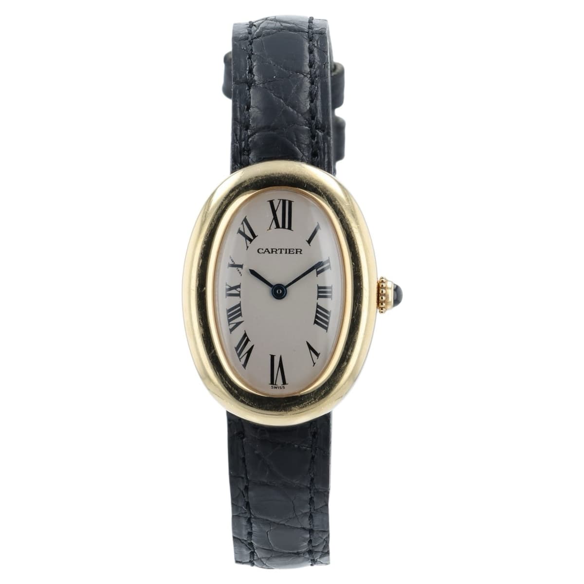 Cartier Baignoire Ivory Dial 18k Yellow Gold 23mm Quartz Women’s Watch W1506056