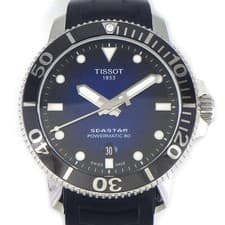 Tissot Seastar Automatic Watch 43mm Diver Tachymeter Blue Dial Wrist 20cm
