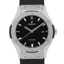 HUBLOT Classic Fusion Titanium Black Shiny Japan Exclusive 542.NX.1270.LR se...